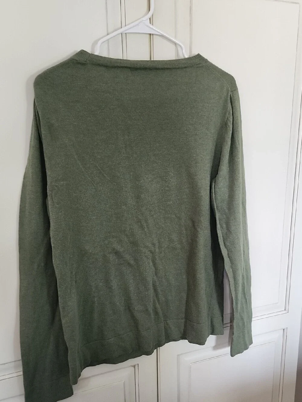 J. Crew Olive Green Crewneck Sweater